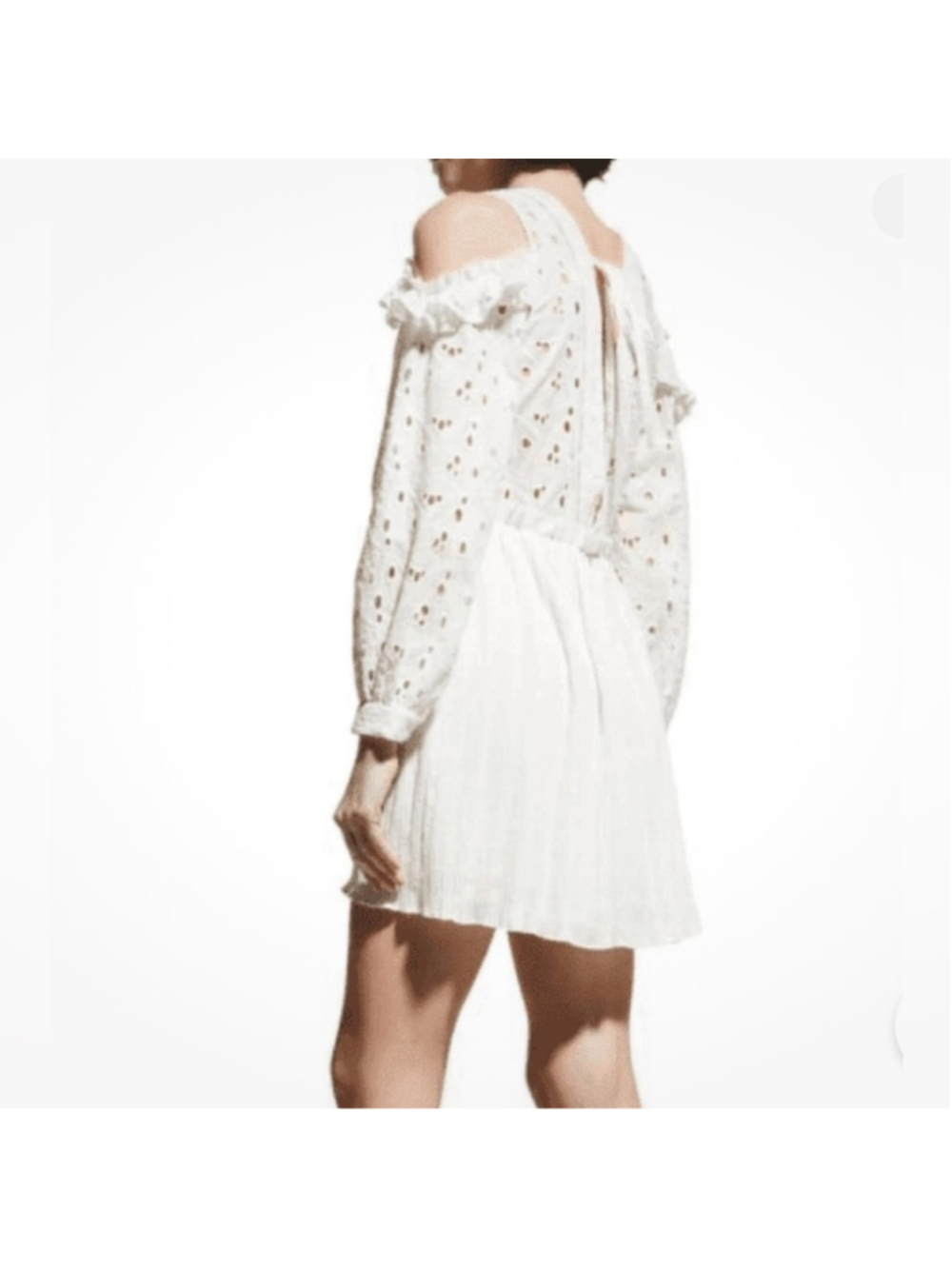 IRO Meila White Eyelet Dress Mini - Picture 3 of 9
